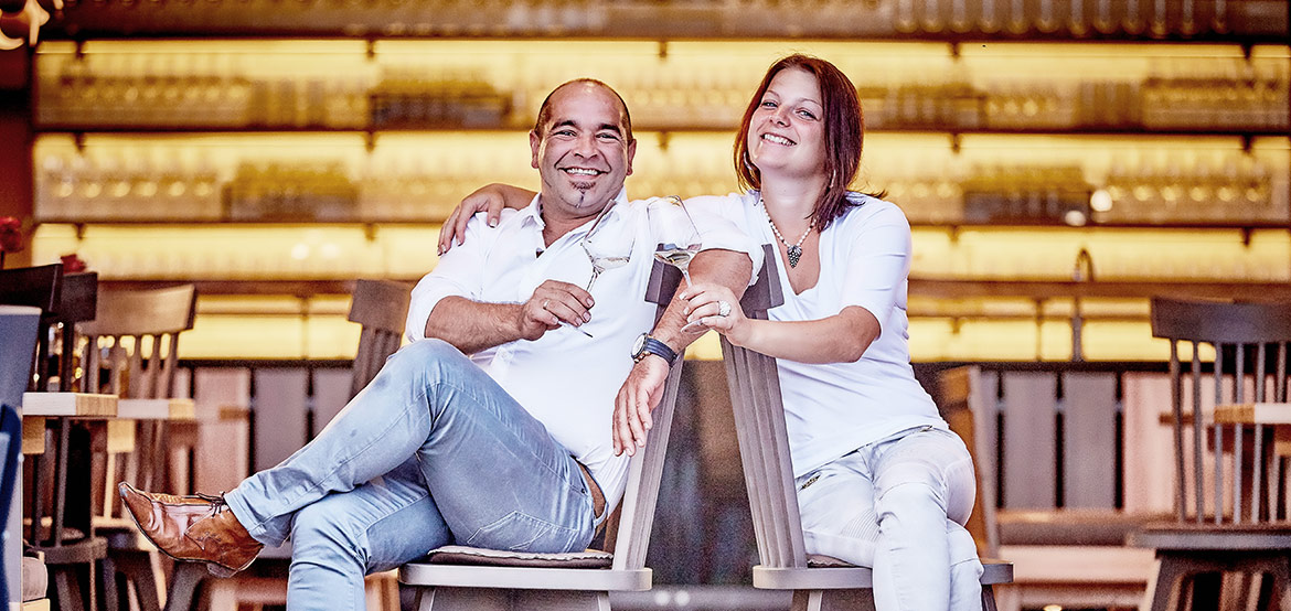 Winzerpaar Mario & Eva Wutte im Weingut