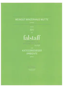 Winzerhaus Wutte – Ambiente – Kategoriesieger Ambiente | Falstaff Guide 2017 – Weingut Wutte